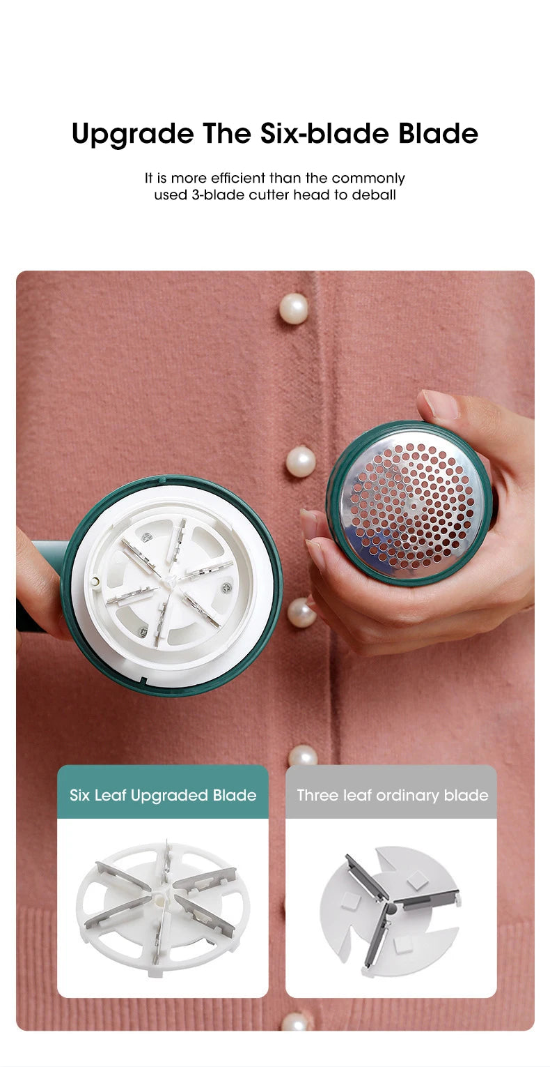 2025 Electric Lint Remover For Clothes Fuzz Pellet Sweater Fabric Hair Ball Trimmer Portable USB Charging Detachable Cleaning