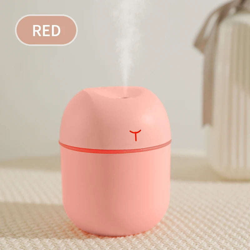 Portable USB Mini Humidifier with Night Light