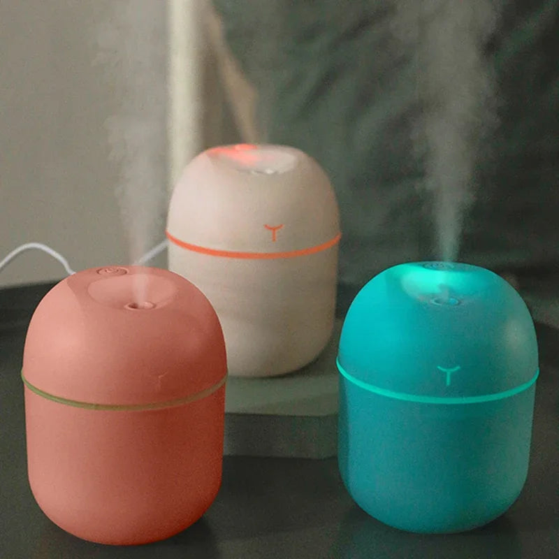 Portable USB Mini Humidifier with Night Light