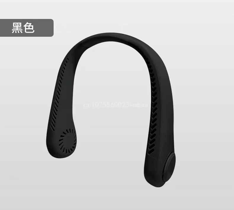 Personal Air Cooler Neck Fan | Bladeless Wearable USB Fan for Sports, Travel & Outdoor Activities