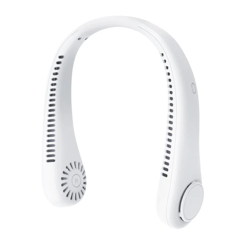Personal Air Cooler Neck Fan | Bladeless Wearable USB Fan for Sports, Travel & Outdoor Activities