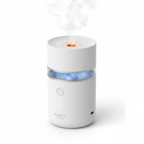 Portable USB Mini Humidifier with Night Light